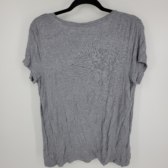 a:glow Gray Short-sleeve maternity shirt - Picture 4 of 12